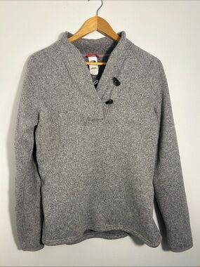 The North Face Women’s Large Gray Fleece Toggle Mock Neck Pullover Jacket